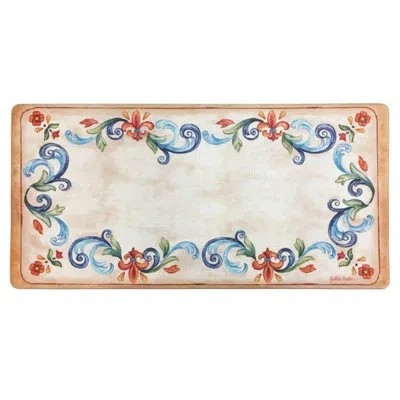 J&v Textiles Embossed Anti-fatigue Mat In Beige