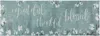 J&v Textiles Grateful Thankful Bless Anti-fatigue Memory Foam Kitchen Mat In White