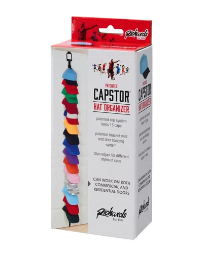 J&v Textiles Hanging Cap Organizer For Up To 15 Caps In White