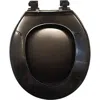 J&v Textiles J And V Textiles Hard Plastic Toilet Seat In Black