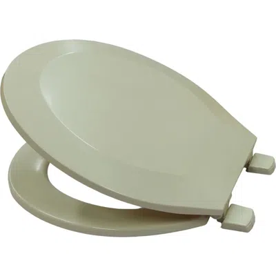 J&v Textiles J And V Textiles Hard Plastic Toilet Seat In Sand