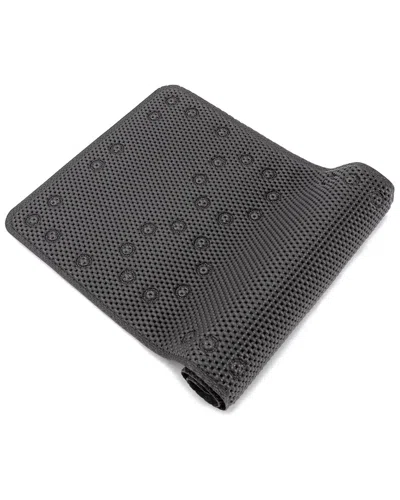 J&v Textiles Non Skid Double Foam Bath Mat In Gray