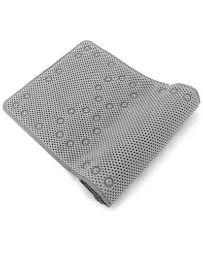 J&v Textiles Non Skid Double Foam Bath Mat In Gray