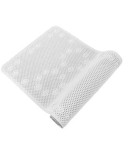 J&v Textiles Non Skid Double Foam Bath Mat In White