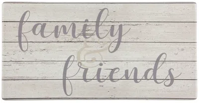 J&V TEXTILES OVERSIZED 20"X39" ANTI-FATIGUE EMBOSSED FLOOR MAT (FAMILY & FRIENDS)