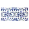 J&v Textiles Oversized 20"x39" Anti-fatigue Embossed Floor Mat (poppy Sketch Tile Blue)