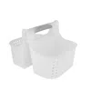 J&v Textiles Portable Shower Caddy, Bathroom Organizer Basket, Perfect Size For Dorm/college, Plastic Bath Tote, In Multi