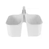 J&v Textiles Portable Shower Caddy, Bathroom Organizer Basket, Perfect Size For Dorm/college In White