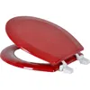 J&v Textiles J And V Textiles Round Wood Toilet Seat In Red