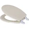 J&v Textiles J And V Textiles Round Wood Toilet Seat In Neutral