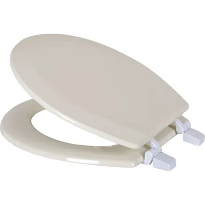 J&v Textiles J And V Textiles Round Wood Toilet Seat In Neutral