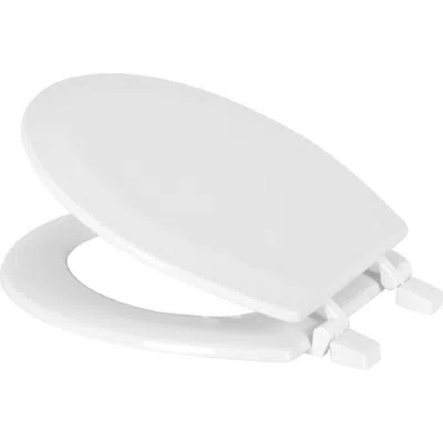 J&v Textiles J And V Textiles Round Wooden Toilet Seat In White