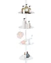 J&v Textiles Rustproof Shower Caddy Corner For Bathtub Storage In White