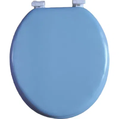 J&v Textiles J And V Textiles Soft Padded Toilet Seat In Blue