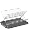 J&v Textiles X-shaped Stainless Steel Dish Rack In Black