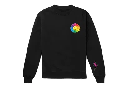 Pre-owned J Balvin Men's  X Takashi Murakami Album Sweatshirt In Black