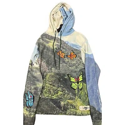 Pre-owned J Balvin X Advisory Board Crystals Abc Los Andes Hoodie Size Small In Blue