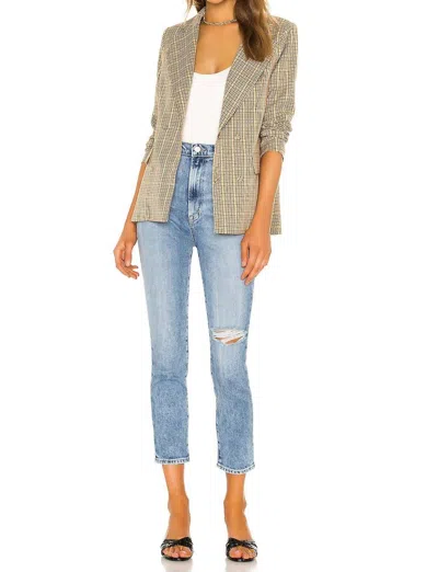 J Brand 1212 Runway High Rise Slim Straight Jeans In Chadron Destruct In Multi