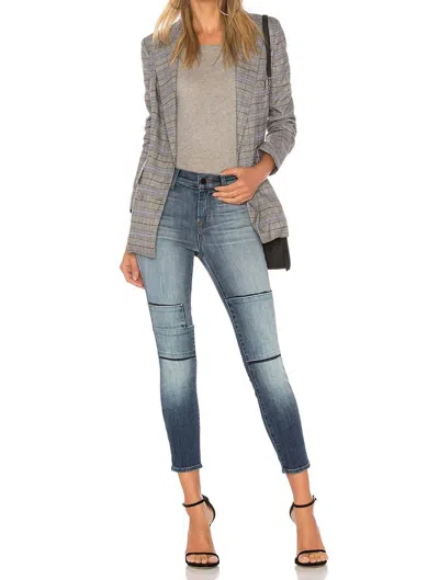 J Brand Alana High Rise Crop Skinny In Jasper Patched In Multi