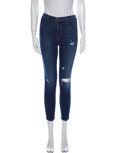 Pre-owned J Brand Alana Skinny Leg Jeans In Blue