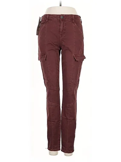 Pre-owned J Brand Cargo Pants In Burgundy