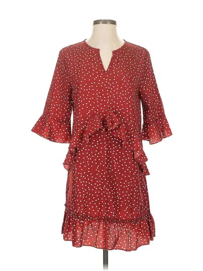 Pre-owned J Brand Casual Dress In Red