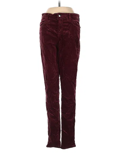 Pre-owned J Brand Casual Pants In Burgundy