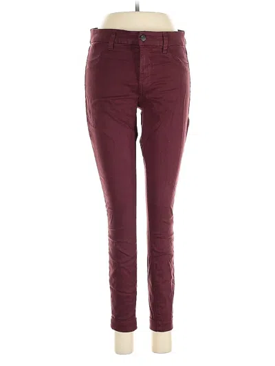 Pre-owned J Brand Casual Pants In Burgundy