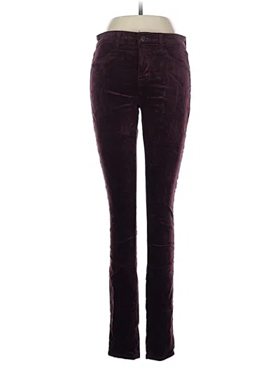 Pre-owned J Brand Casual Pants In Burgundy