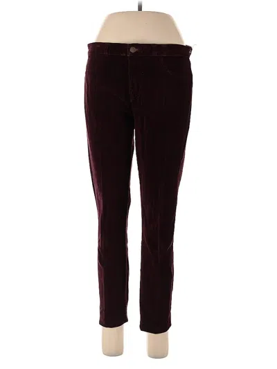 Pre-owned J Brand Casual Pants In Burgundy