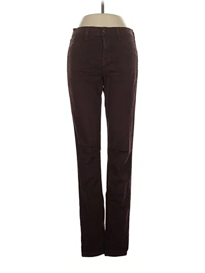 Pre-owned J Brand Casual Pants In Burgundy