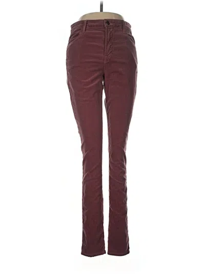 Pre-owned J Brand Casual Pants In Burgundy