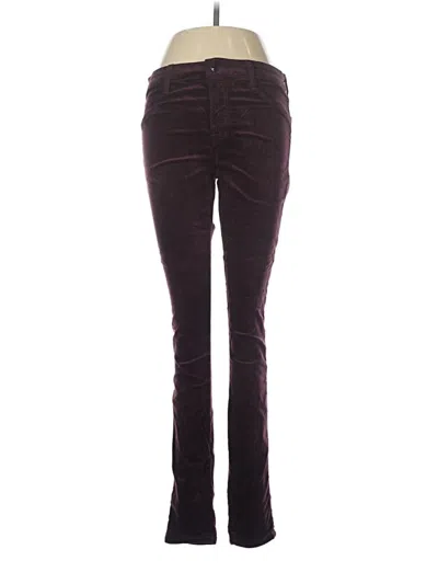 Pre-owned J Brand Casual Pants In Burgundy