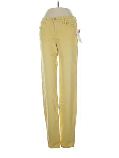 Pre-owned J Brand Casual Pants In Yellow