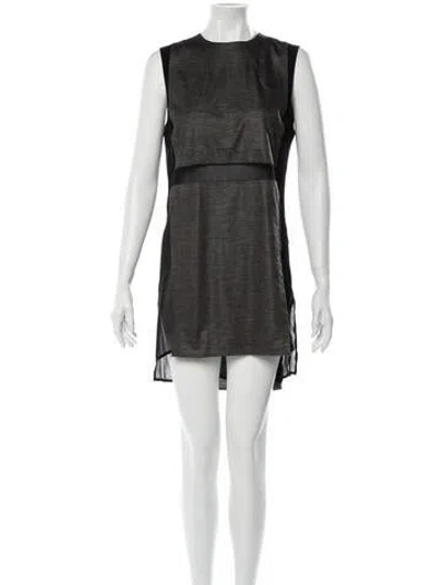 Pre-owned J Brand Crew Neck Mini Dress In Gray