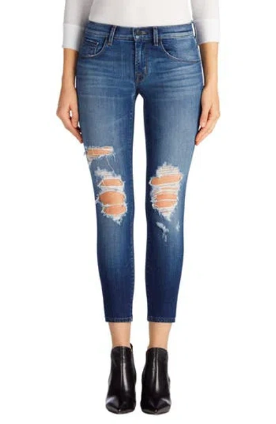 J Brand Crop Skinny Jeans In Blue