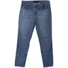 J BRAND CROPPED JEANS IN BLUE COTTON DENIM