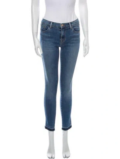 Pre-owned J Brand Delphi Skinny Leg Jeans In Blue