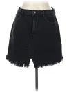 J Brand Denim Skirt In Black