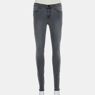J Brand Grey Denim Super Skinny Maria Jeans In Gray