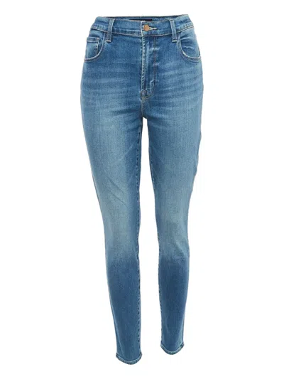 Pre-owned J Brand High-waisted Skinny Jeans In Blue