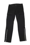 J Brand Houlihan Cargo Pants With Ankle Zip In Black Cotton In Black