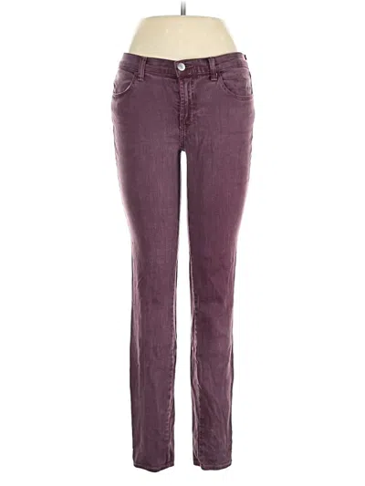 Pre-owned J Brand Jeans In Burgundy