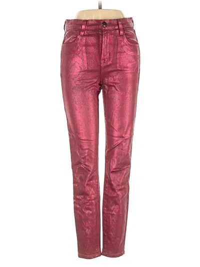 Pre-owned J Brand Jeans In Burgundy