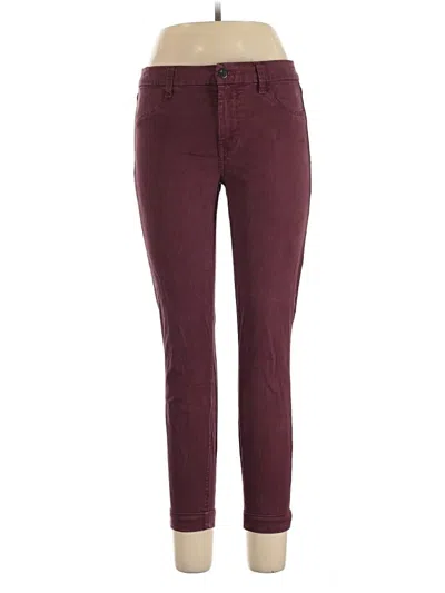 Pre-owned J Brand Jeans In Burgundy