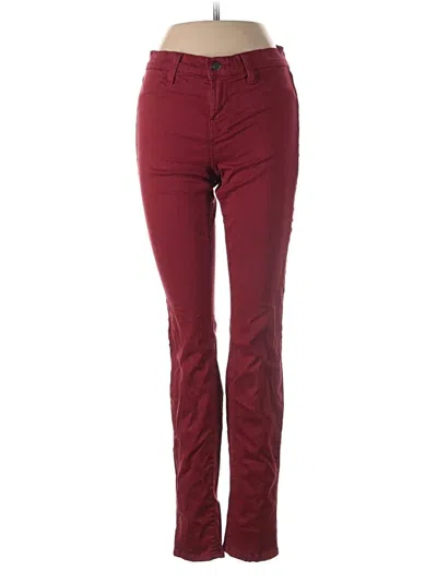Pre-owned J Brand Jeans In Burgundy