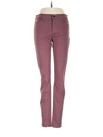 Pre-owned J Brand Jeggings In Burgundy