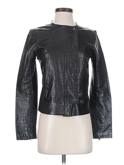 Pre-owned J Brand Leather Jacket In Black