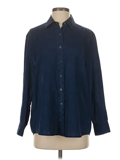 Pre-owned J Brand Long Sleeve Button Down Shirt In Blue