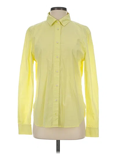 Pre-owned J Brand Long Sleeve Button Down Shirt In Yellow